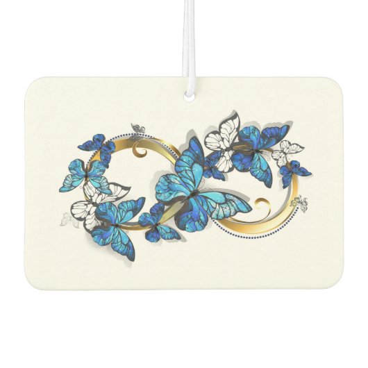 Symbol Infinity of Blue Morpho Butterflies Luchtverfrisser (Voorkant)
