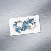 Symbol Infinity of Blue Morpho Butterflies Magnetisch Visitekaartje (Voorbeeld)