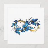 Symbol Infinity of Blue Morpho Butterflies Menu (Voorkant / Achterkant)