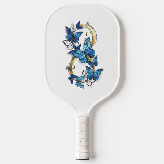 Symbol Infinity of Blue Morpho Butterflies Pickleball Paddle (Voorkant)