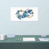 Symbol Infinity of Blue Morpho Butterflies Spandoek (Beurs)