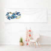 Symbol Infinity of Blue Morpho Butterflies Spandoek (Insitu)
