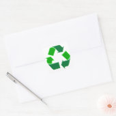 Symbol recycling vierkante sticker (Envelop)