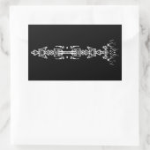 Symbole Abstrait (sceptre) v2 autocollant rectangu (Sac)