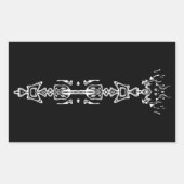 Symbole Abstrait (sceptre) v2 autocollant rectangu (Devant)