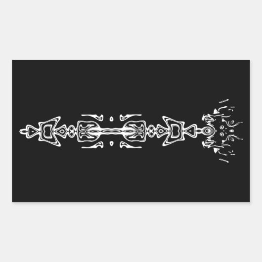 Symbole Abstrait (sceptre) v2 autocollant rectangu (Devant)