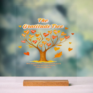 Symbole acrylique 'Arbre de Gratitude'