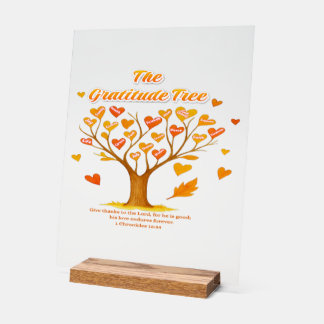 Symbole acrylique 'Arbre de Gratitude'