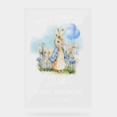 SYMBOLE ACrylique Baby shower petit lapin mignon P (Recto)