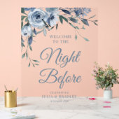 Symbole acrylique bleu poussiéreux (Mariage)