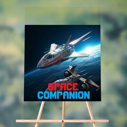 Symbole acrylique compagnon spatial (Neutre)