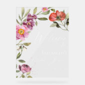 SYMBOLE ACrylique D'ACCUEIL DE Fête des mariées Fl (Recto)