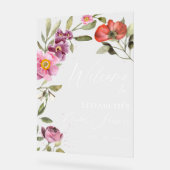 SYMBOLE ACrylique D'ACCUEIL DE Fête des mariées Fl (Angle)