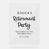 Symbole acrylique de bienvenue du Parti de la retr (Recto)