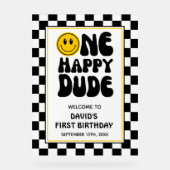 Symbole acrylique de bienvenue d'un joyeux homme (Recto)