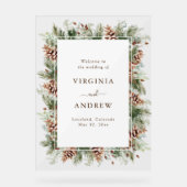 Symbole acrylique de bienvenue élégant (Recto)