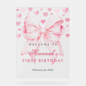 Symbole acrylique de bienvenue pour le premier ann (Recto)