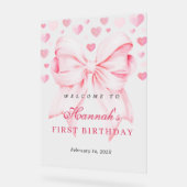 Symbole acrylique de bienvenue pour le premier ann (Angle)