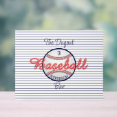 Symbole acrylique de la barre de sport de baseball (Neutre)