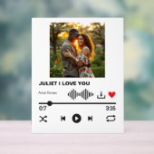 Symbole acrylique de la chanson d'amour imaginaire (Neutre)