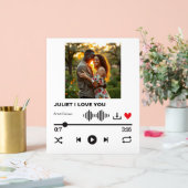 Symbole acrylique de la chanson d'amour imaginaire (Mariage)