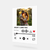 Symbole acrylique de la chanson d'amour imaginaire (Angle)