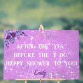 Symbole acrylique de la douche nuptiale (Neutre)