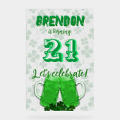 Symbole acrylique de la fête d'anniversaire de la  (Recto)