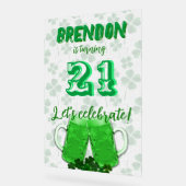 Symbole acrylique de la fête d'anniversaire de la  (Angle)