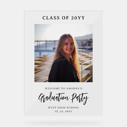 Symbole acrylique de la fête de bienvenue (Recto)