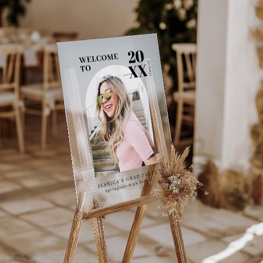 Symbole acrylique de la fête de graduation personn