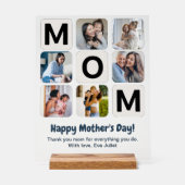 Symbole acrylique de la fête des mères (Recto)