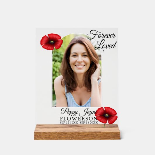 Symbole acrylique de la photo commémorative funéra (Recto)