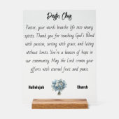 Symbole acrylique de l'appréciation du pasteur ble (Recto)