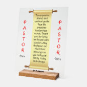 Symbole acrylique de l'appréciation du pasteur de (Angle)