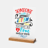 Symbole acrylique de l'autisme (Angle)