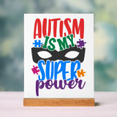 Symbole acrylique de l'autisme (Neutre)