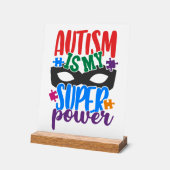 Symbole acrylique de l'autisme (Angle)