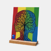 Symbole acrylique de l'autisme (Angle)