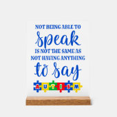 Symbole acrylique de l'autisme (Recto)