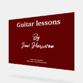 Symbole acrylique de l'enseignant de guitare moder (Angle)