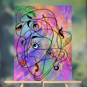 Symbole acrylique de l'humeur Abstraite