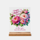 Symbole acrylique de pivoine personnalisée de la f (Recto)