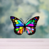 Symbole acrylique des beaux papillons couleur (Neutre)