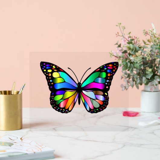 Symbole acrylique des beaux papillons couleur (Mariage)