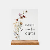 Symbole acrylique des cartes Fleurs sauvages Boho (Recto)