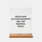 Symbole acrylique des Idéaux Matériaux (Recto)