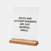 Symbole acrylique des Idéaux Matériaux (Angle)