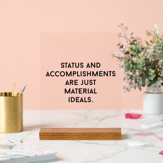 Symbole acrylique des Idéaux Matériaux (Mariage)