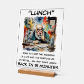 Symbole Acrylique Drôle À Déjeuner (Angle)